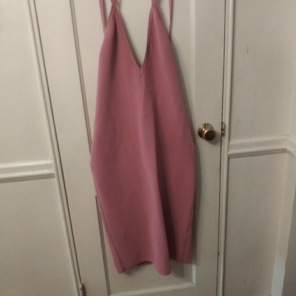 Fashion nova pink low back bodycon dress